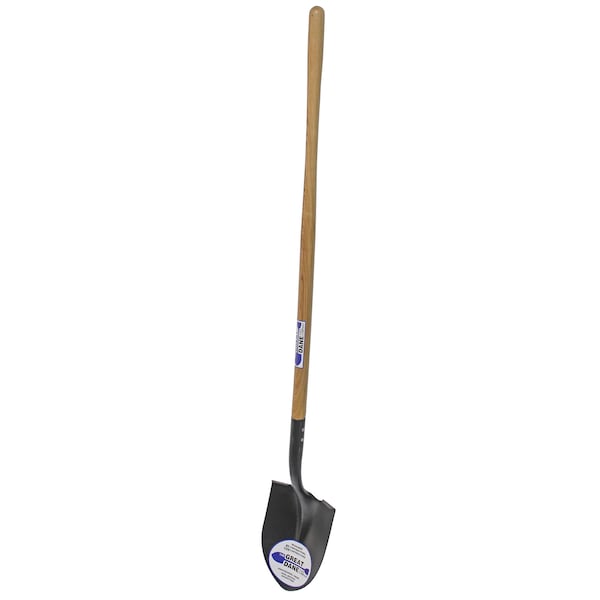No 2 Round Point Shovel, Long Wood Handle, 3PK